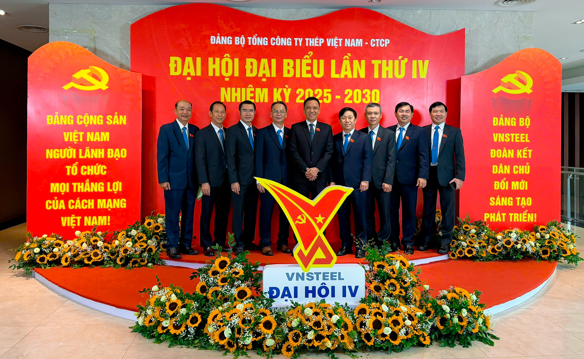 Đoàn đại biểu Đảng bộ Công ty Tôn Phương Nam tham dự Đại hội Đảng bộ Tổng Công ty Thép Việt Nam – CTCP lần thứ IV, nhiệm kỳ 2025–2030